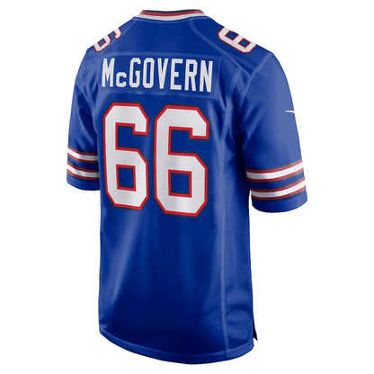 Connor McGovern 66 Buffalo Bills Men Game Jersey - Royal