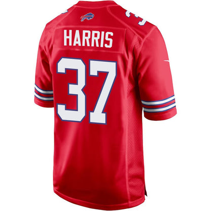 Damien Harris 37 Buffalo Bills Men Alternate Game Jersey - Red