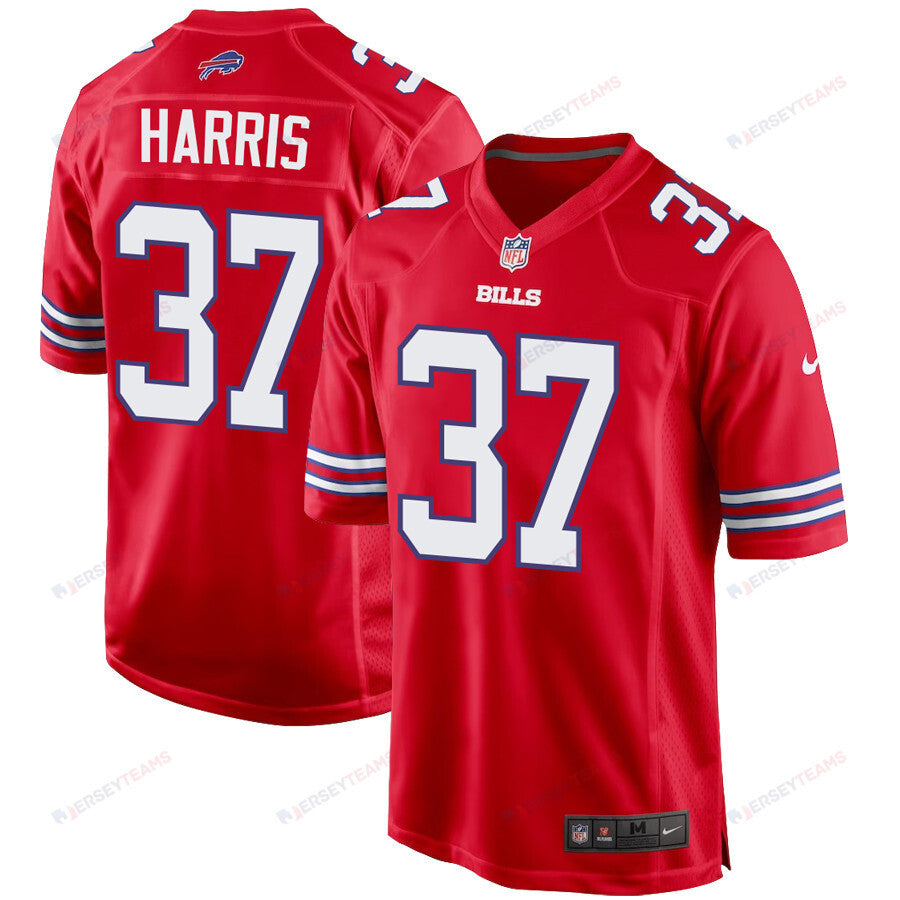 Damien Harris 37 Buffalo Bills Men Alternate Game Jersey - Red