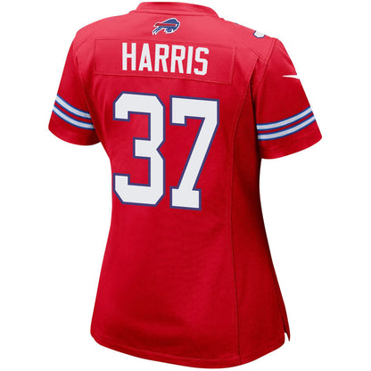 Damien Harris 37 Buffalo Bills Women Alternate Game Jersey - Red