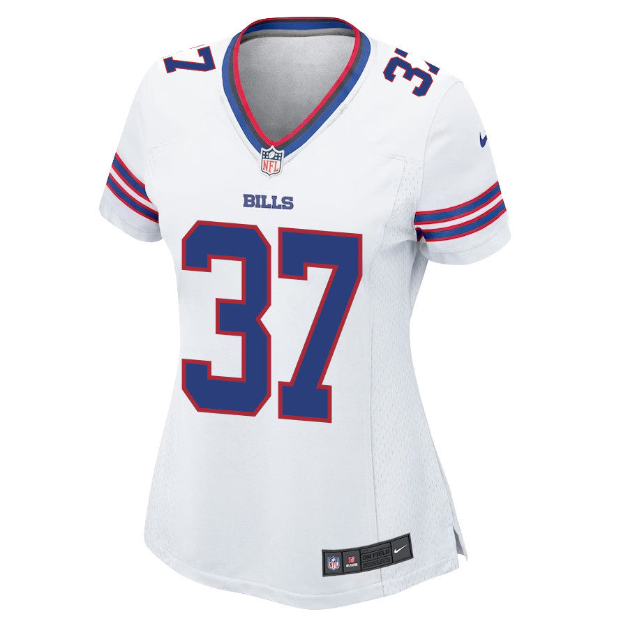 Damien Harris 37 Buffalo Bills Women Game Jersey - White