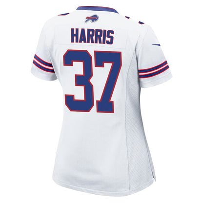 Damien Harris 37 Buffalo Bills Women Game Jersey - White