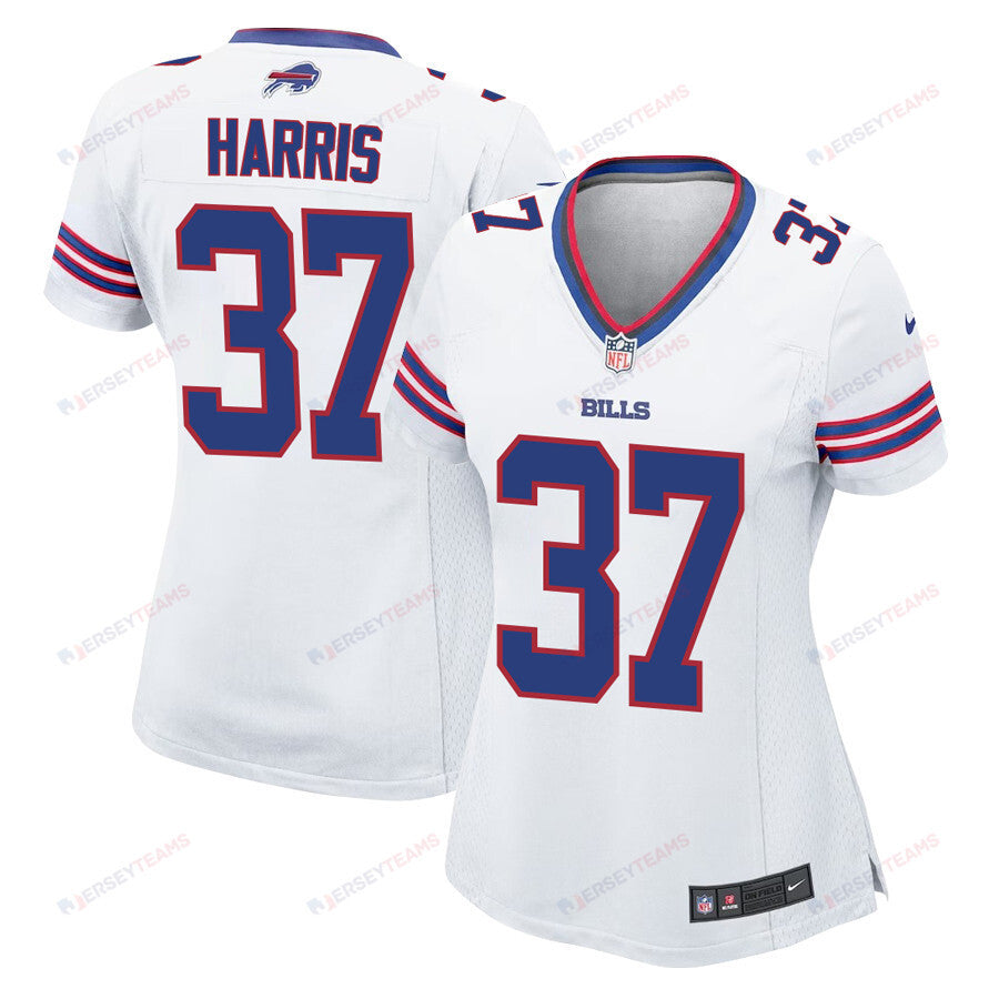 Damien Harris 37 Buffalo Bills Women Game Jersey - White