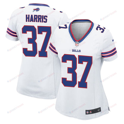 Damien Harris 37 Buffalo Bills Women Game Jersey - White