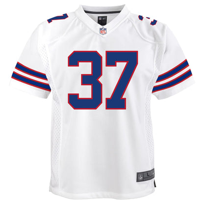 Damien Harris 37 Buffalo Bills Youth Game Jersey - White