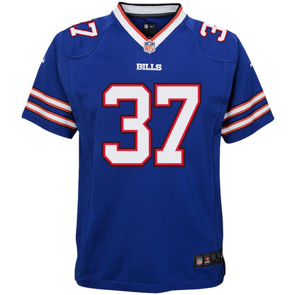 Damien Harris 37 Buffalo Bills Youth Game Jersey - Royal