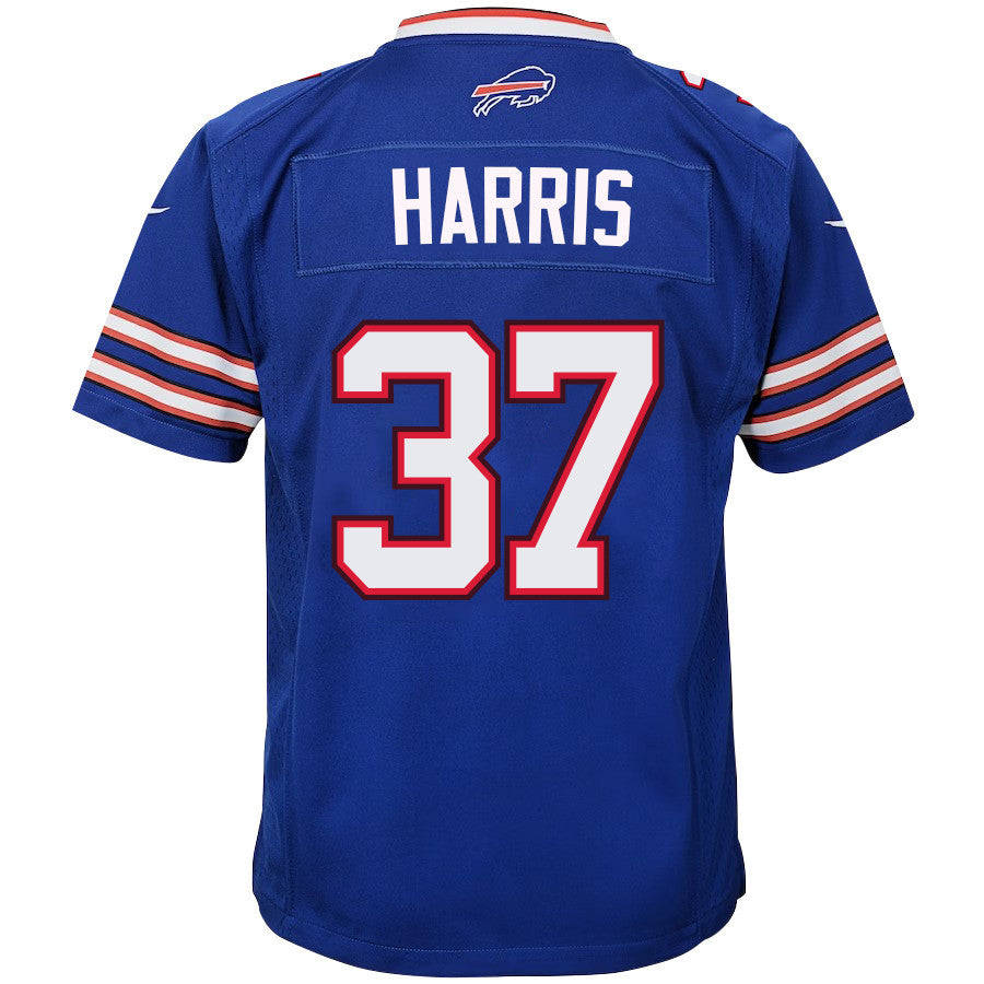 Damien Harris 37 Buffalo Bills Youth Game Jersey - Royal