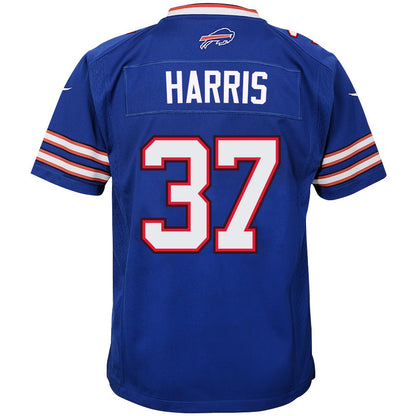 Damien Harris 37 Buffalo Bills Youth Game Jersey - Royal