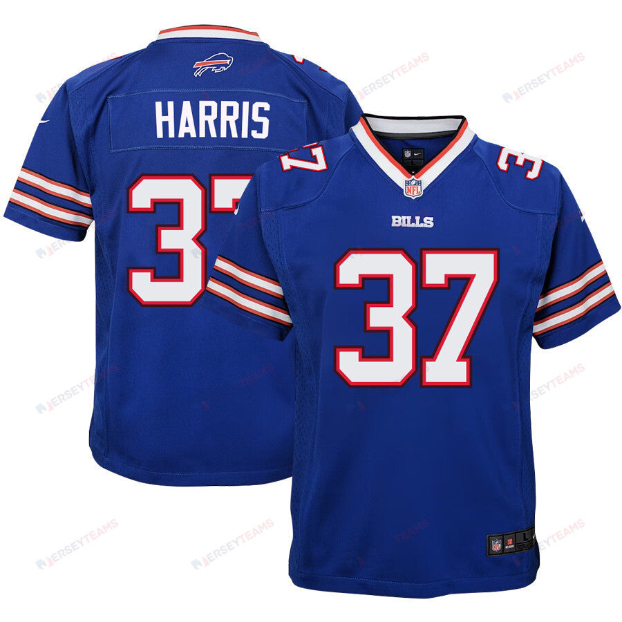 Damien Harris 37 Buffalo Bills Youth Game Jersey - Royal