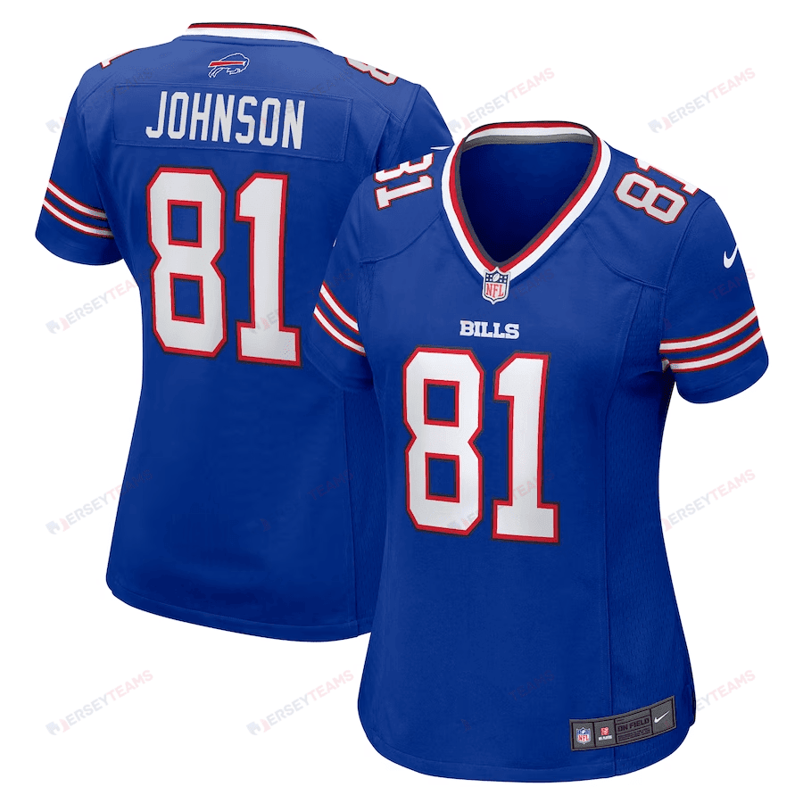 KeeSean Johnson 81 Buffalo Bills Women Game Jersey - Royal