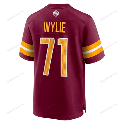 Andrew Wylie 71 Washington Commanders Men Game Jersey - Burgundy