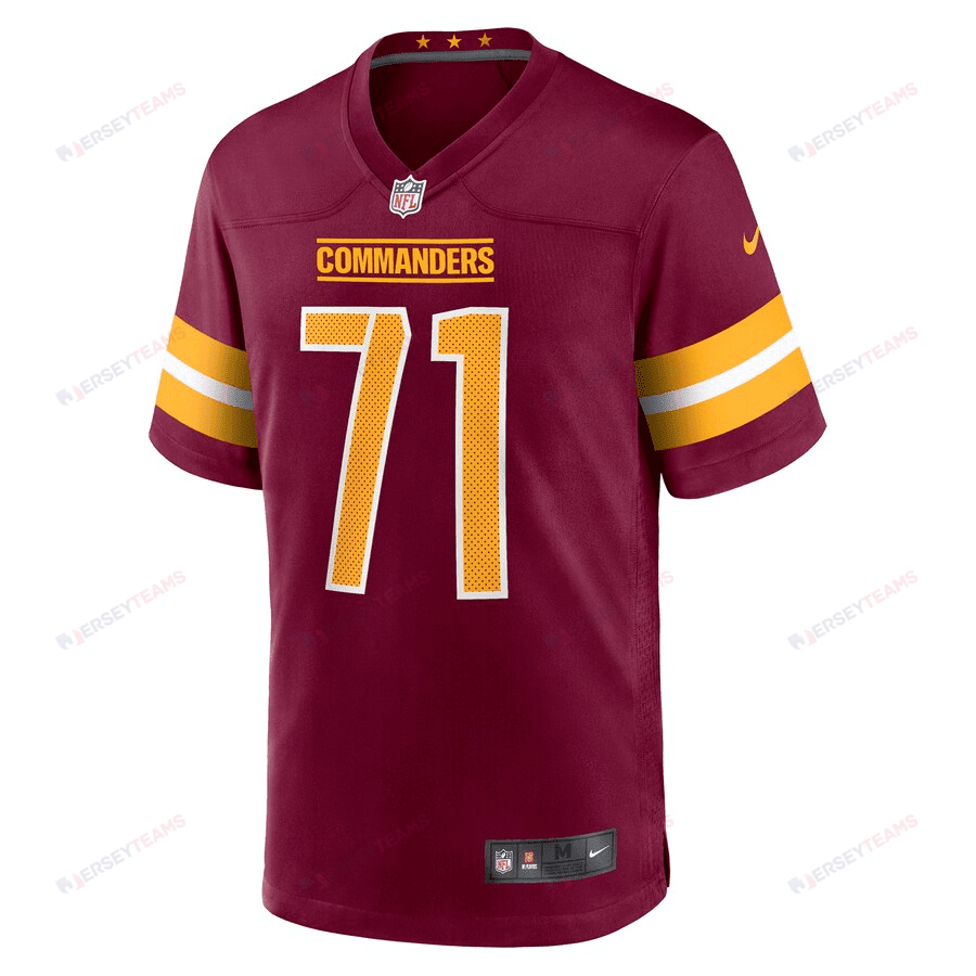 Andrew Wylie 71 Washington Commanders Men Game Jersey - Burgundy