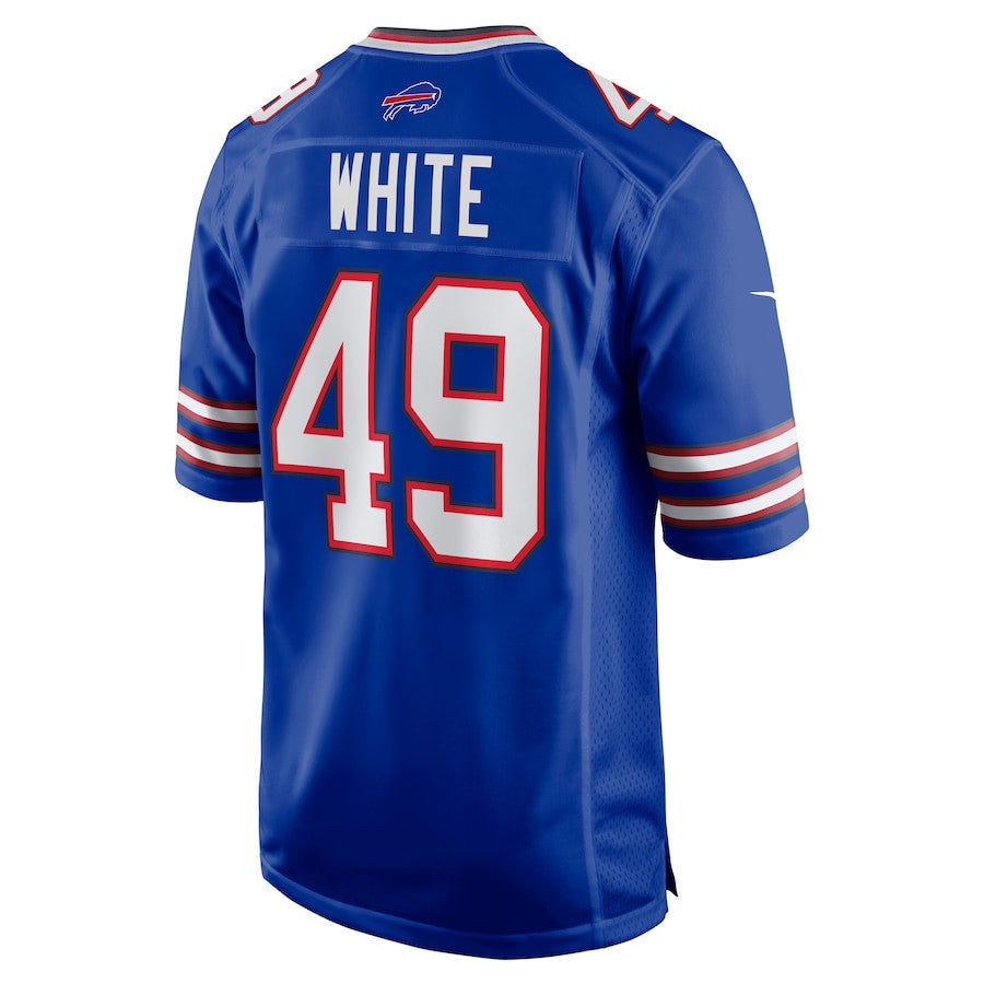 DaShaun White 49 Buffalo Bills Team Game Men Jersey - Royal