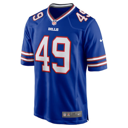 DaShaun White 49 Buffalo Bills Team Game Men Jersey - Royal