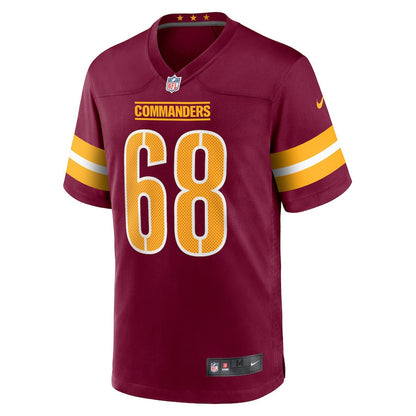 Anthony Montalvo 68 Washington Commanders Team Game Men Jersey - Burgundy