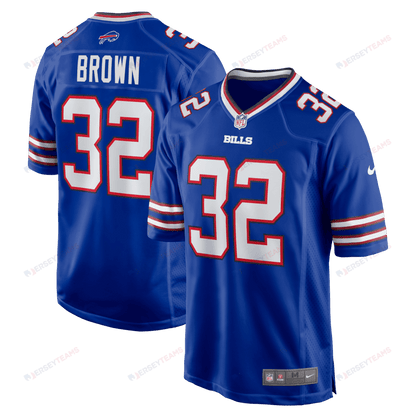 Kyron Brown 32 Buffalo Bills Game Men Jersey - Royal