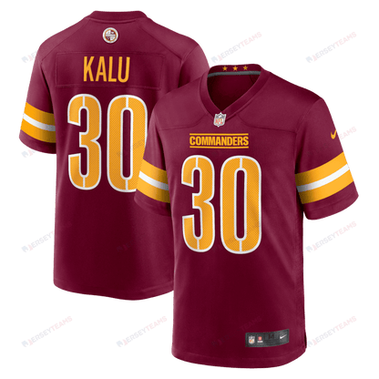 Joshua Kalu 30 Washington Commanders Game Men Jersey - Burgundy