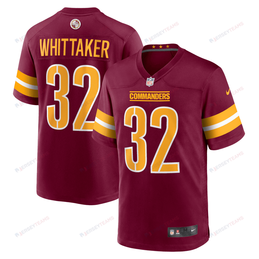 Jace Whittaker 32 Washington Commanders Game Men Jersey - Burgundy