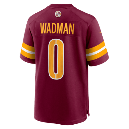 Colby Wadman 0 Washington Commanders Game Men Jersey - Burgundy