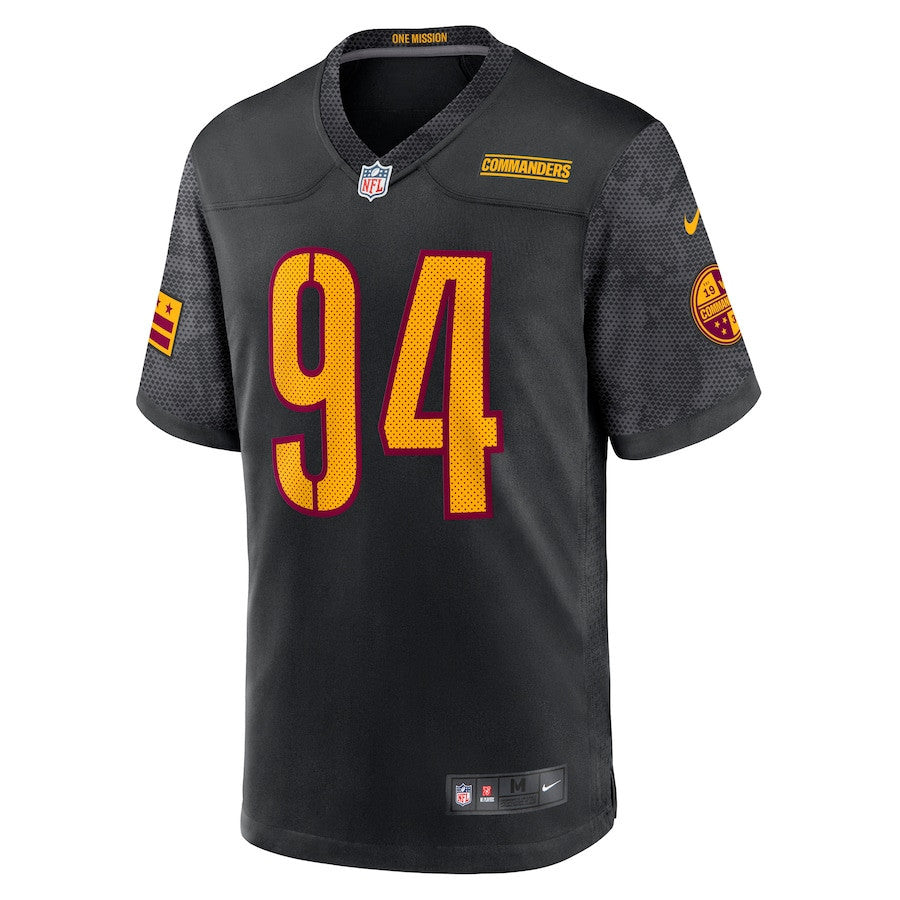Da'Ron Payne 94 Washington Commanders Alternate Game Men Jersey - Black