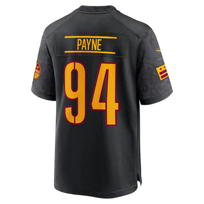 Da'Ron Payne 94 Washington Commanders Alternate Game Men Jersey - Black