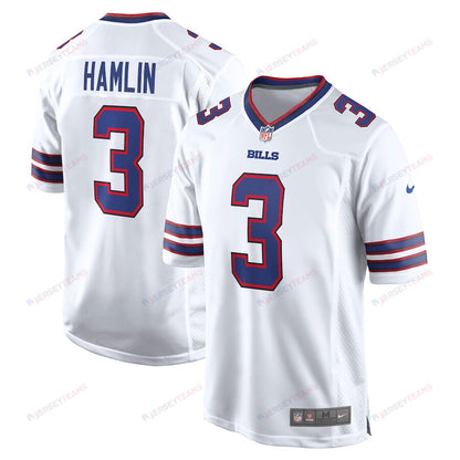 Damar Hamlin 3 Buffalo Bills Game Men Jersey - White
