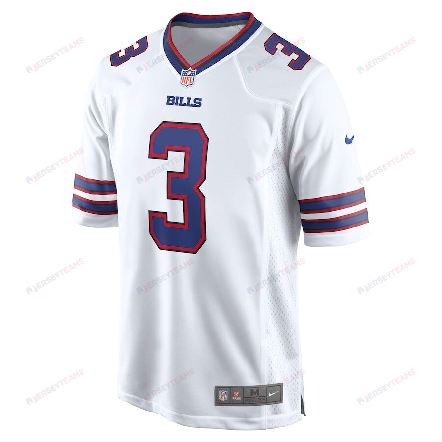 Damar Hamlin 3 Buffalo Bills Game Men Jersey - White