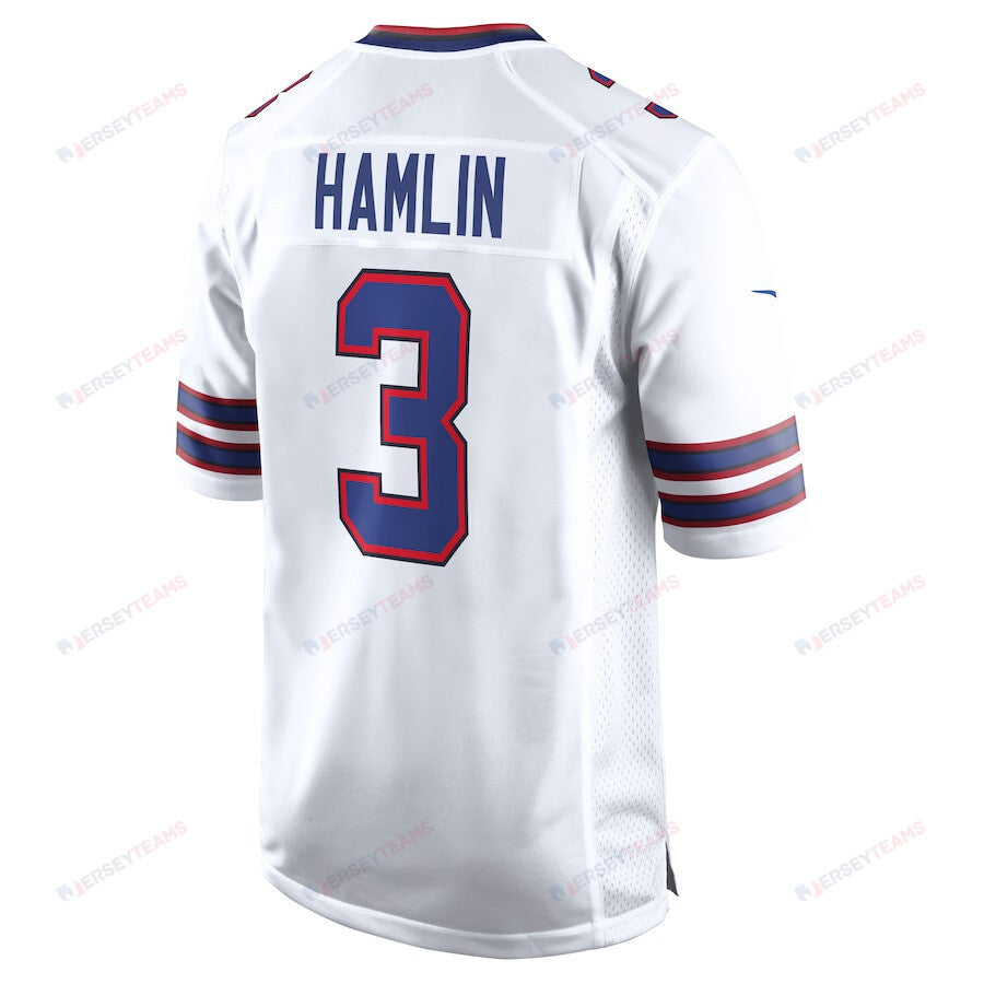 Damar Hamlin 3 Buffalo Bills Game Men Jersey - White
