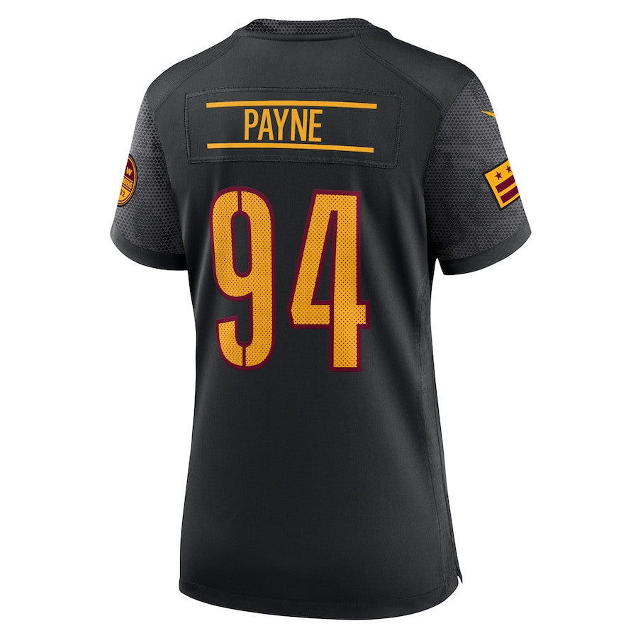Da'Ron Payne 94 Washington Commanders Women's Alternate Game Jersey - Black