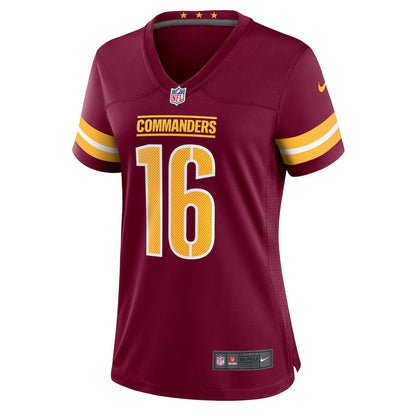 Byron Pringle 16 Washington Commanders Women's Game Jersey - Burgundy