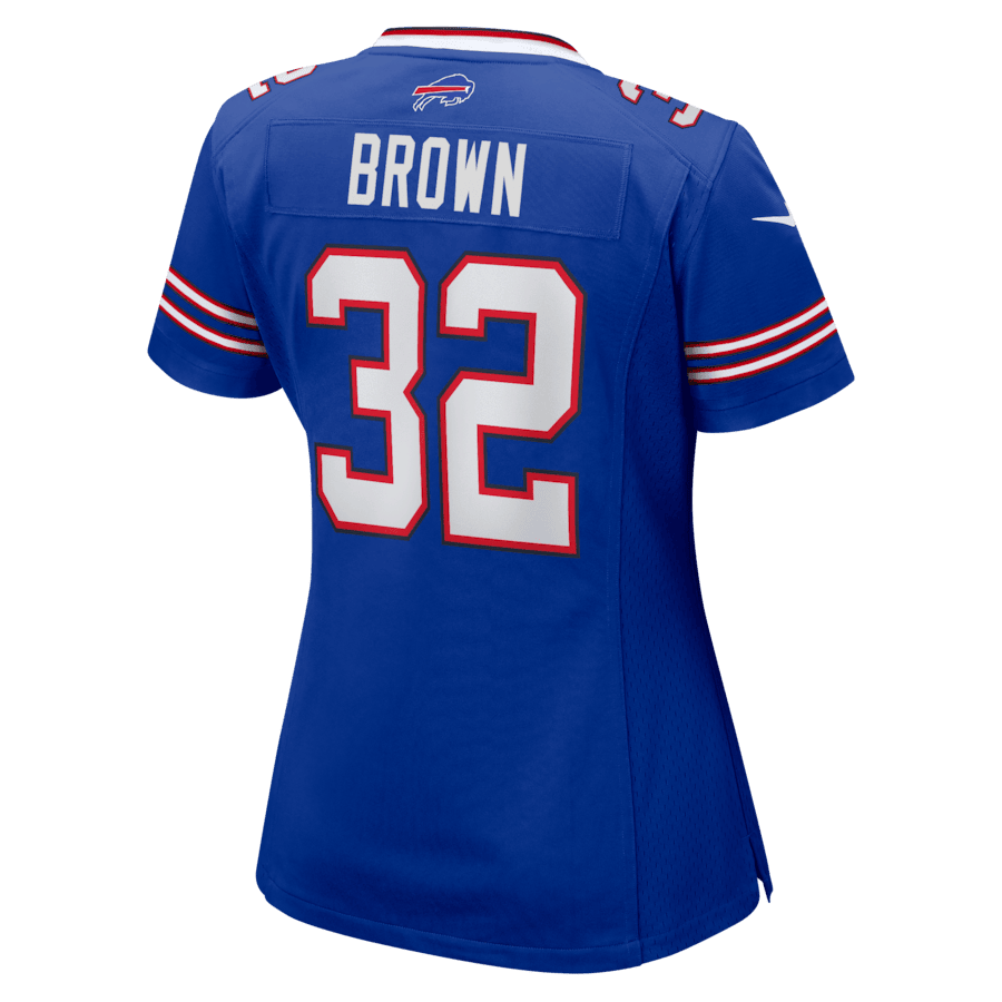 Kyron Brown 32 Buffalo Bills Women's Game Jersey - Royal