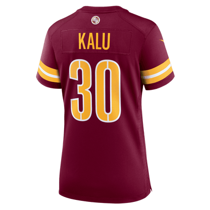 Joshua Kalu 30 Washington Commanders Women's Game Jersey - Burgundy