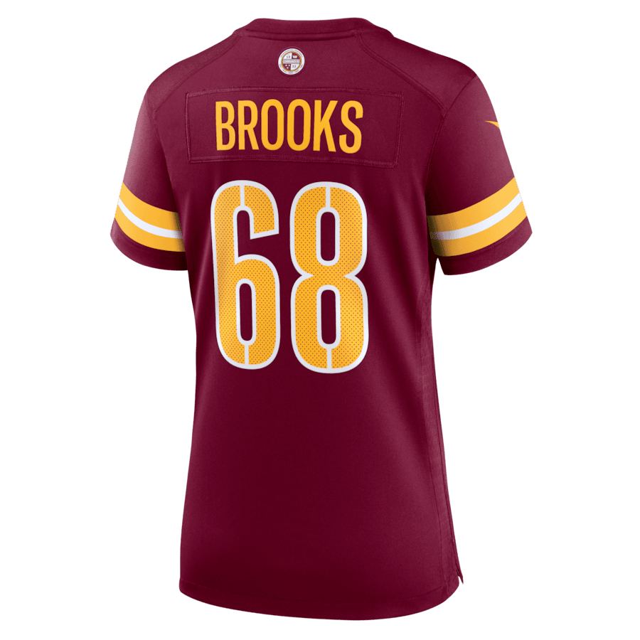 Curtis Brooks 68 Washington Commanders Women's Game Jersey - Burgundy