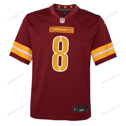 Brian Robinson Jr. 8 Washington Commanders YOUTH Game Jersey - Burgundy