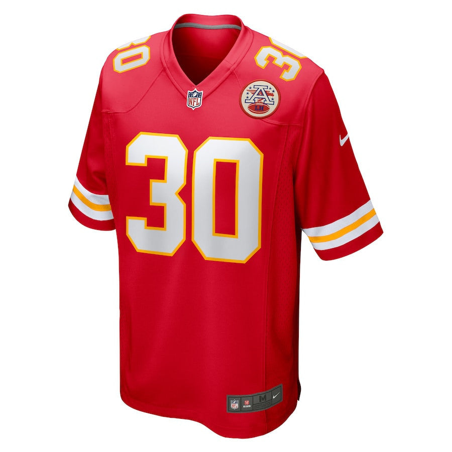 Darius Rush 30 Kansas City Chiefs Game Men Jersey - Red