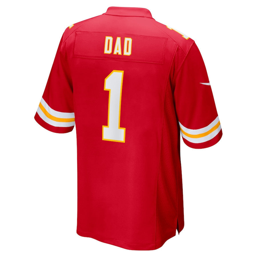 Number 1 Dad Kansas City Chiefs Game Men Jersey - Red
