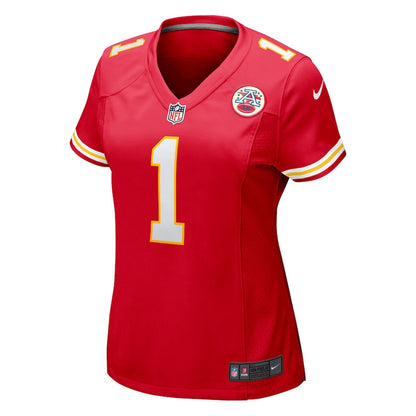Number 1 Mom Kansas City Chiefs Game Women Jersey - Red