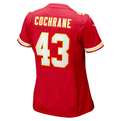 Jack Cochrane 43 Kansas City Chiefs Game Women Jersey - Red
