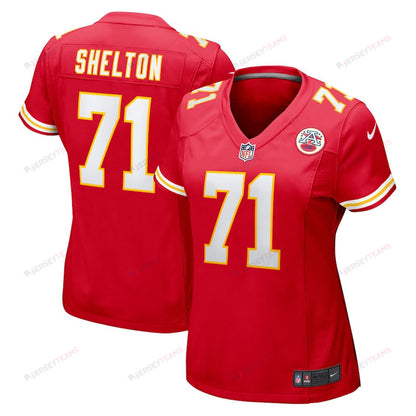 Danny Shelton 71 Kansas City Chiefs Game Women Jersey - Red