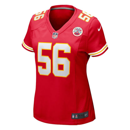 George Karlaftis 56 Kansas City Chiefs Game Women Jersey - Red