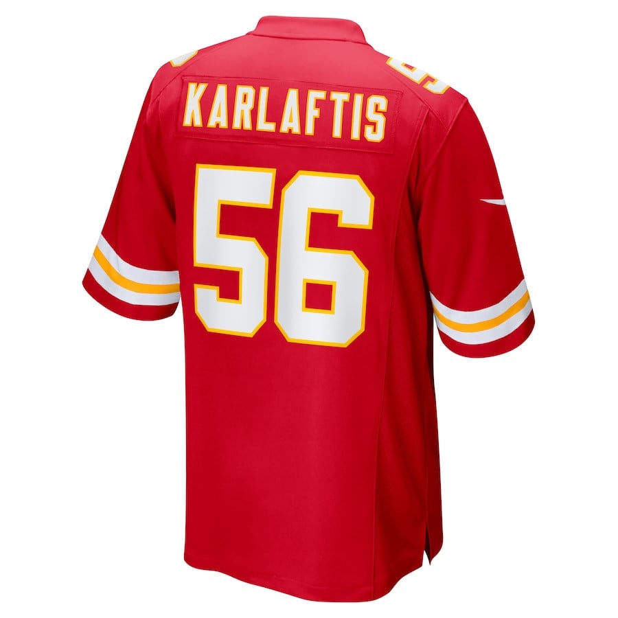 George Karlaftis 56 Kansas City Chiefs Game Men Jersey - Red