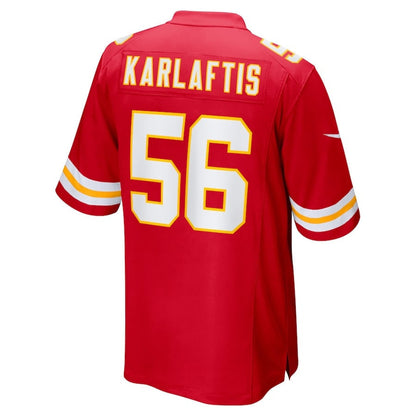 George Karlaftis 56 Kansas City Chiefs Game Men Jersey - Red