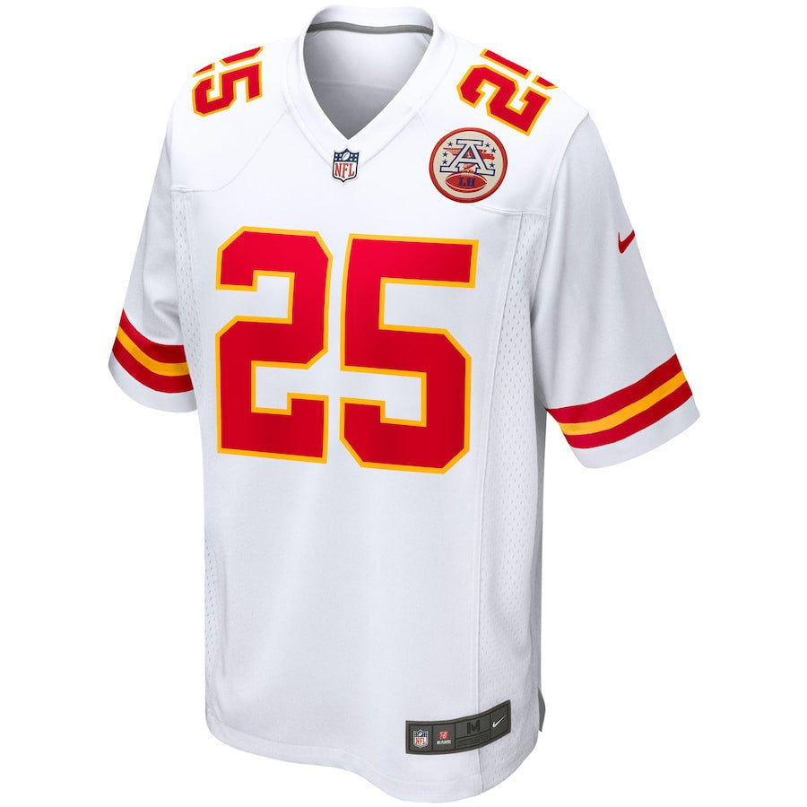 Clyde Edwards-Helaire 25 Kansas City Chiefs Game Men Jersey - White