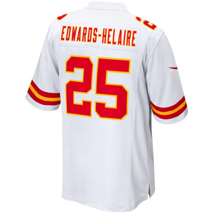 Clyde Edwards-Helaire 25 Kansas City Chiefs Game Men Jersey - White