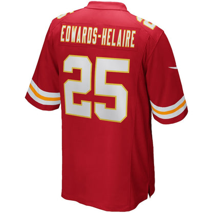 Clyde Edwards-Helaire 25 Kansas City Chiefs Game Men Jersey - Red