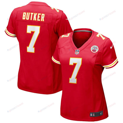 Harrison Butker 7 Kansas City Chiefs Game Women Jersey - Red