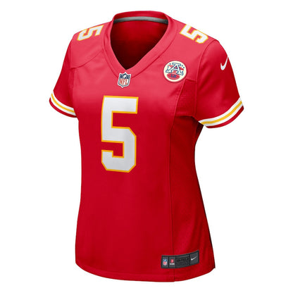 Tommy Townsend 5 Kansas City Chiefs Game Women Jersey - Red