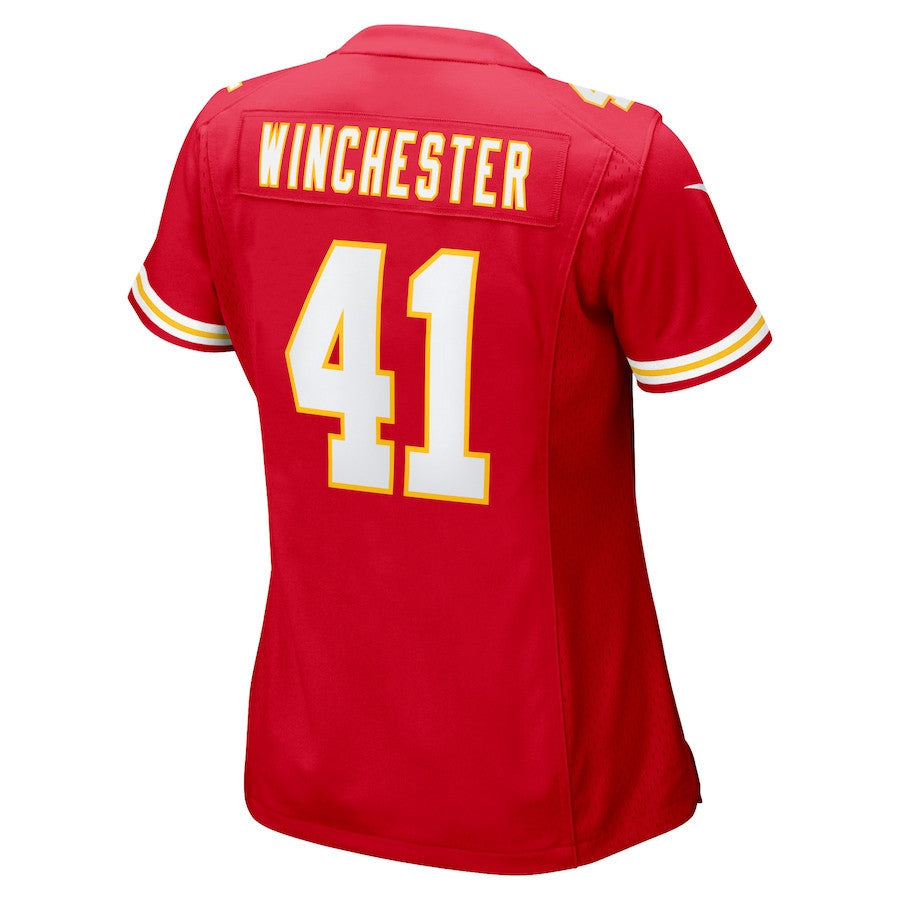 James Winchester 41 Kansas City Chiefs Game Women Jersey - Red