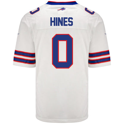 Nyheim Hines 0 Buffalo Bills Men Away Game Jersey - White