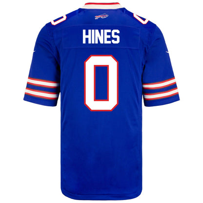 Nyheim Hines 0 Buffalo Bills Men Home Game Jersey - Royal